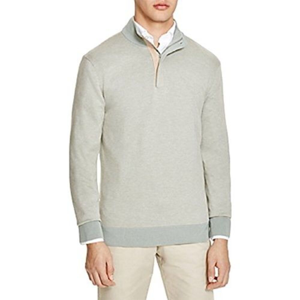 Private Label Cotton-Cashmere Zip Sweater (Green, XXL)